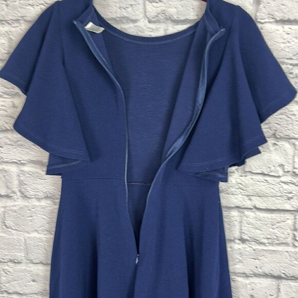 Navy Swing Dress Size Small - Picture 7 of 7